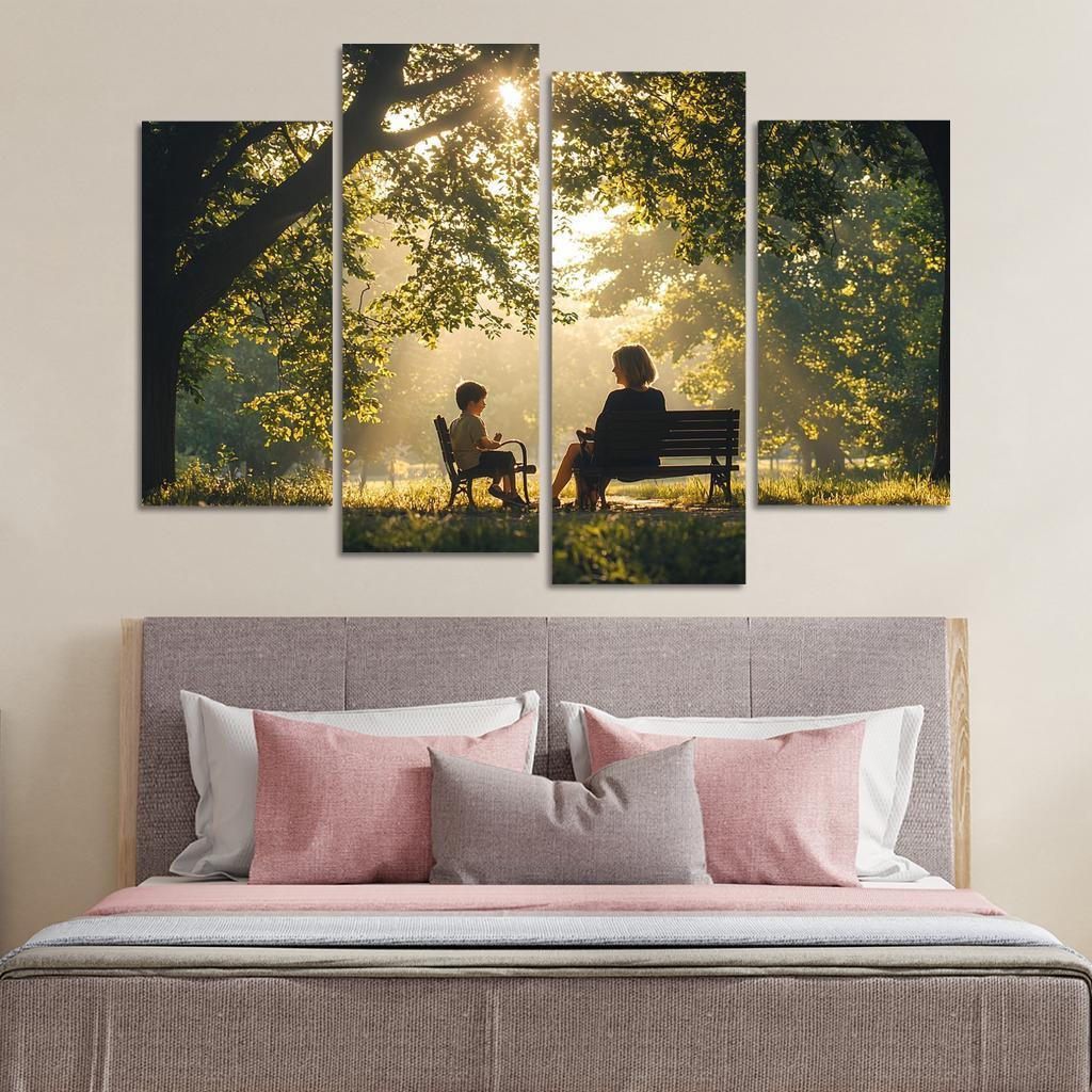 Reflections Of Love A Mother's Heartfelt Advice Canvas Paintings Frame