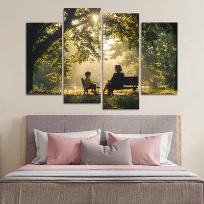 Reflections Of Love A Mother's Heartfelt Advice Canvas Paintings Frame