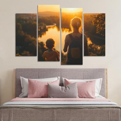 Her Unwavering Spirit A Mothers Strength Canvas Paintings Frame