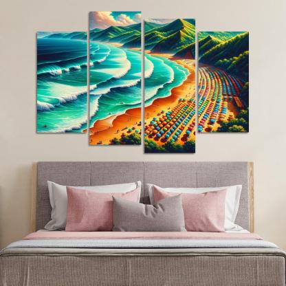 Emerald Isle Adventures Modern Paintings Frame