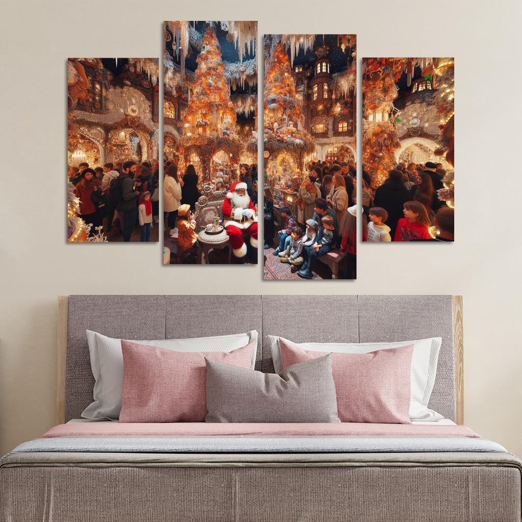 Harrods Christmas Grotto - United Kingdom Modern Paintings Frame