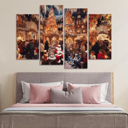 Harrods Christmas Grotto - United Kingdom Modern Paintings Frame