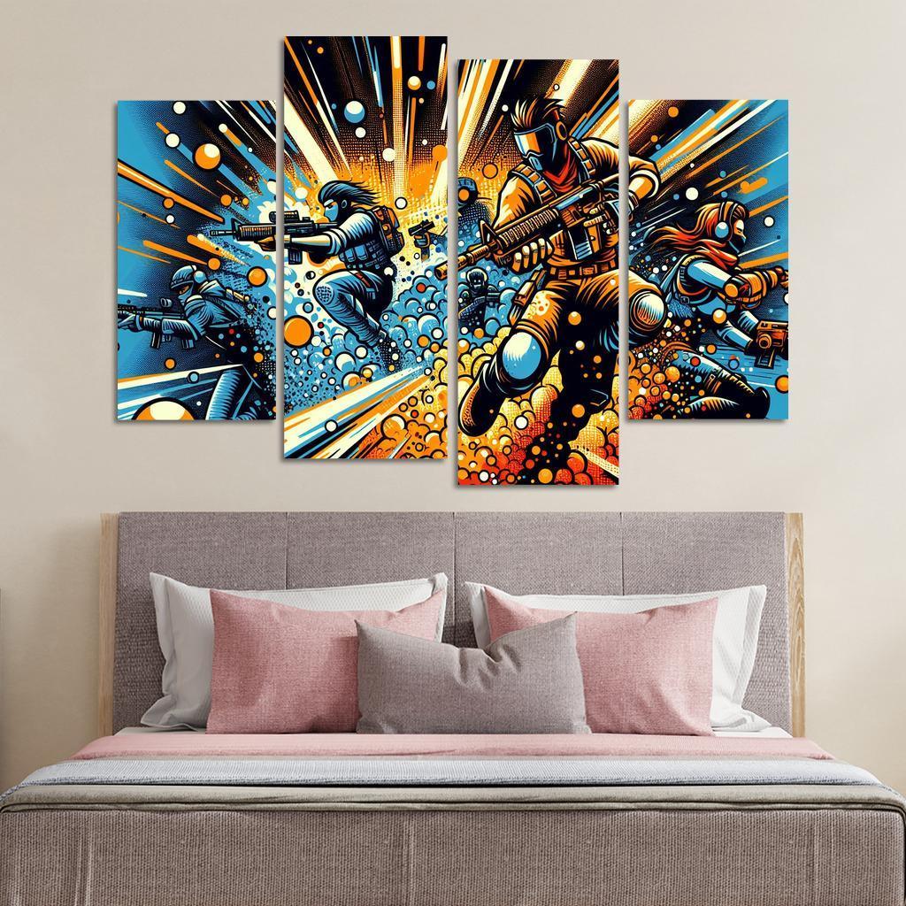 Dragon Ball Universe 4 Piece HD Canvas Wall Art-Original Frame