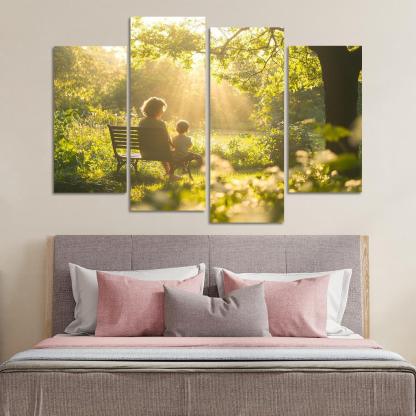 In Every Breath The Essence Of Motherhood Custom Paintings Frame