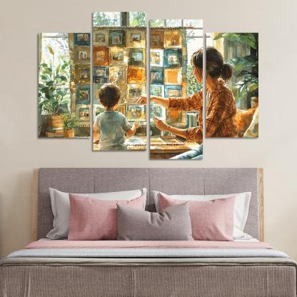 Threads Of Connection Weaving Memories Custom Paintings Frame