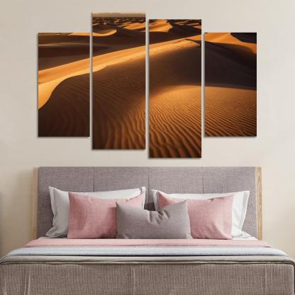 The Golden Sands Of Solstice Dunes Oil Paintings Frame