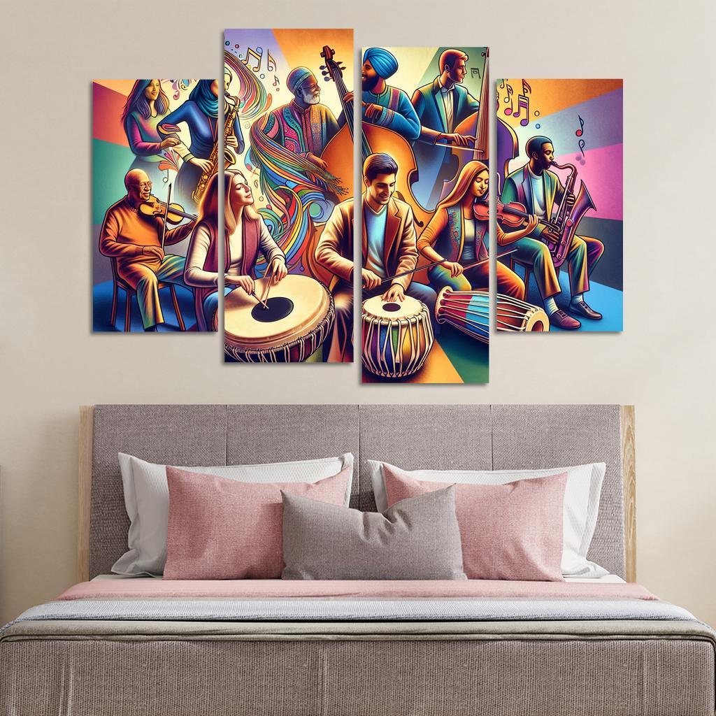 Voices In Harmony The Power Of Music In Social Change Custom Paintings Frame