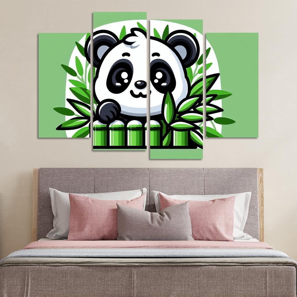 Exploring Panda Modern Paintings Frame