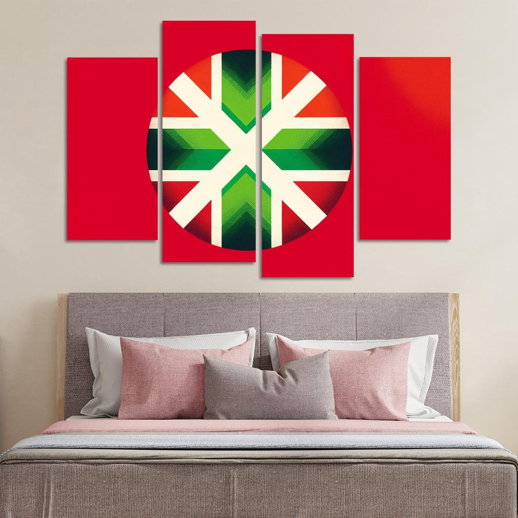Echoes Of Tradition The Flag Of The Basque Country Multi-panel Paintings