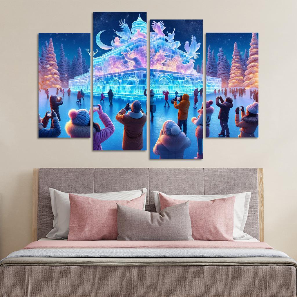 Harbin International Ice And Snow Sculpture Festival - China Modern Paintings Frame
