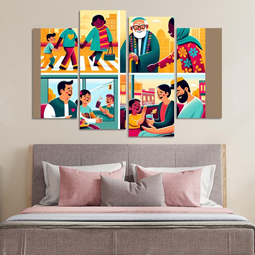 The Art Of Kindness Promoting Compassion In Society Custom Paintings Frame