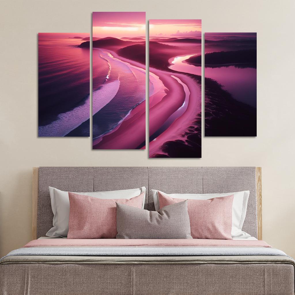 Violet Cove Enchanted Sunrise Spot Custom Paintings Frame
