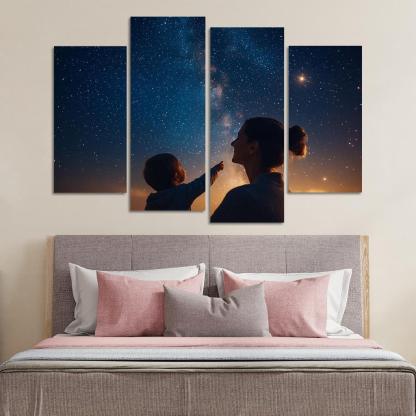 Guiding Stars A Mothers Light In The Dark Canvas Paintings Frame