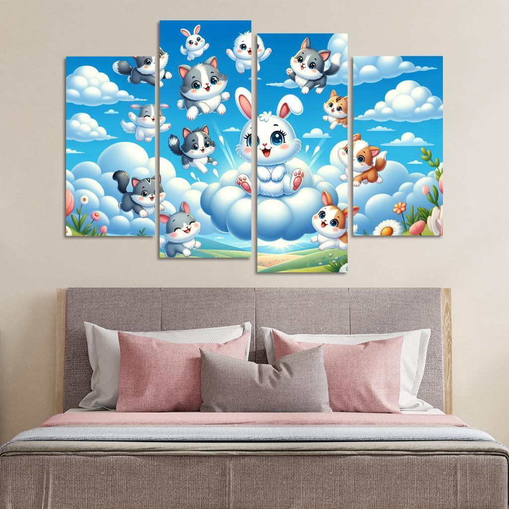 Curious Cloud Critters Premium Artwork Frames