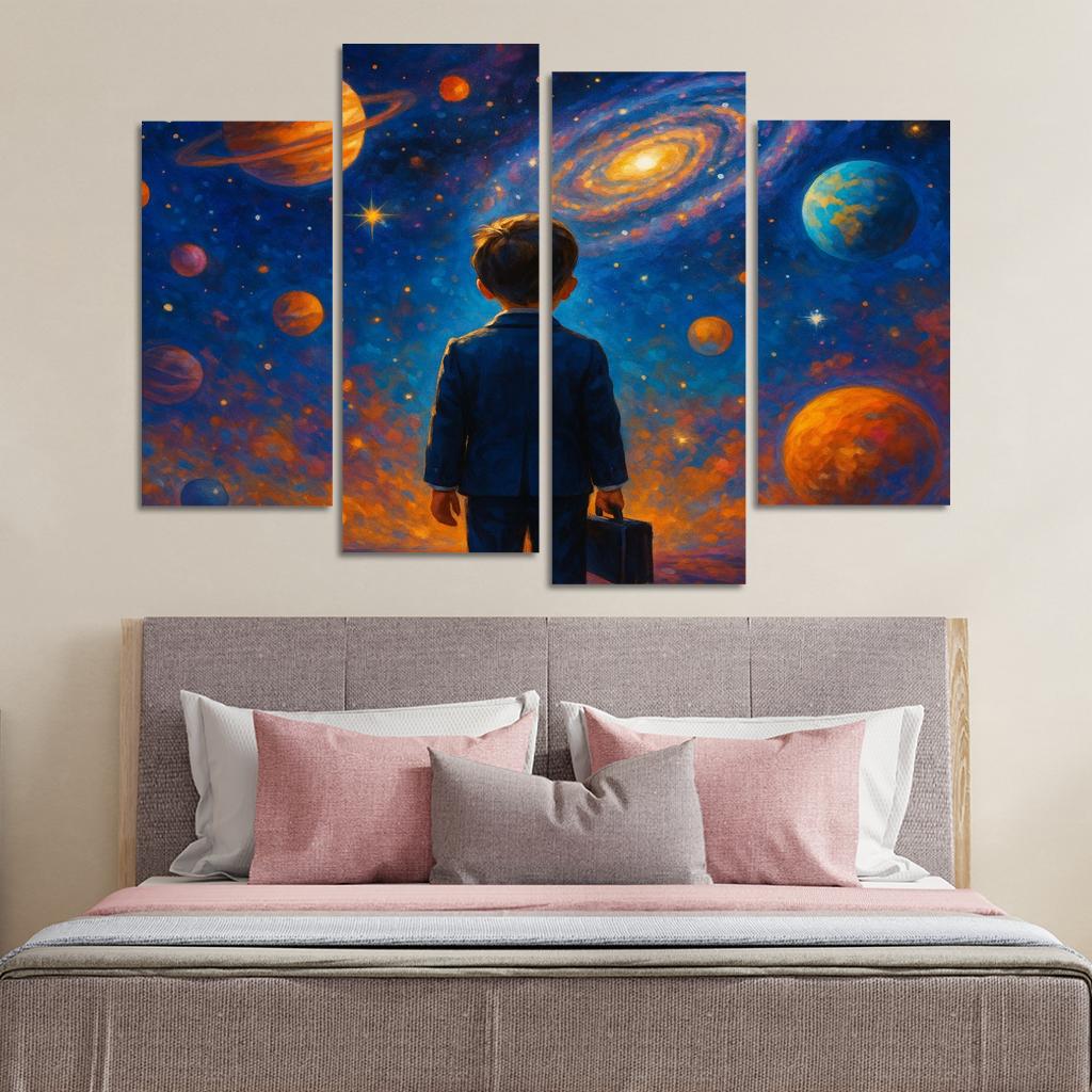 Galactic Explorer - Space Adventure Kit Framed Paintings