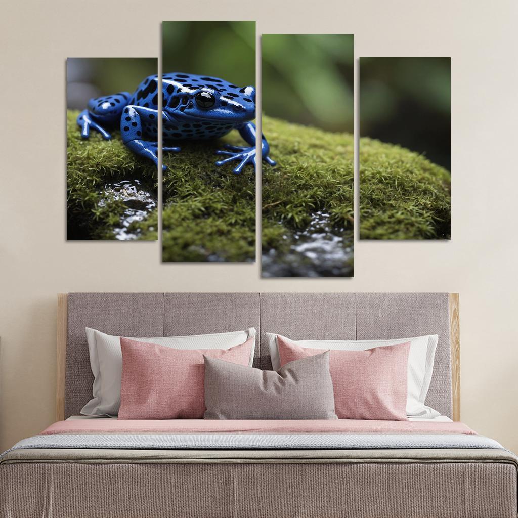The Striking Blue Poison Dart Frog A Gem Of The Rainforest Framed Paintings
