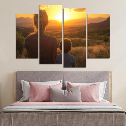 Her Silent Strength A Mothers Resilience Canvas Paintings Frame