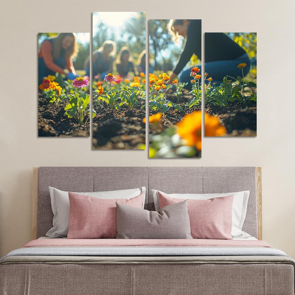 A Mothers Garden Cultivating Love Modern Paintings Frame