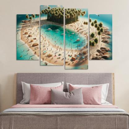 Crystal Waters Oasis Modern Paintings Frame
