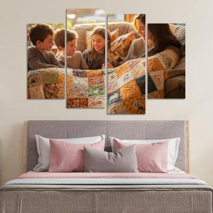 A Quilt Of Memories Stitched With Love Modern Paintings Frame