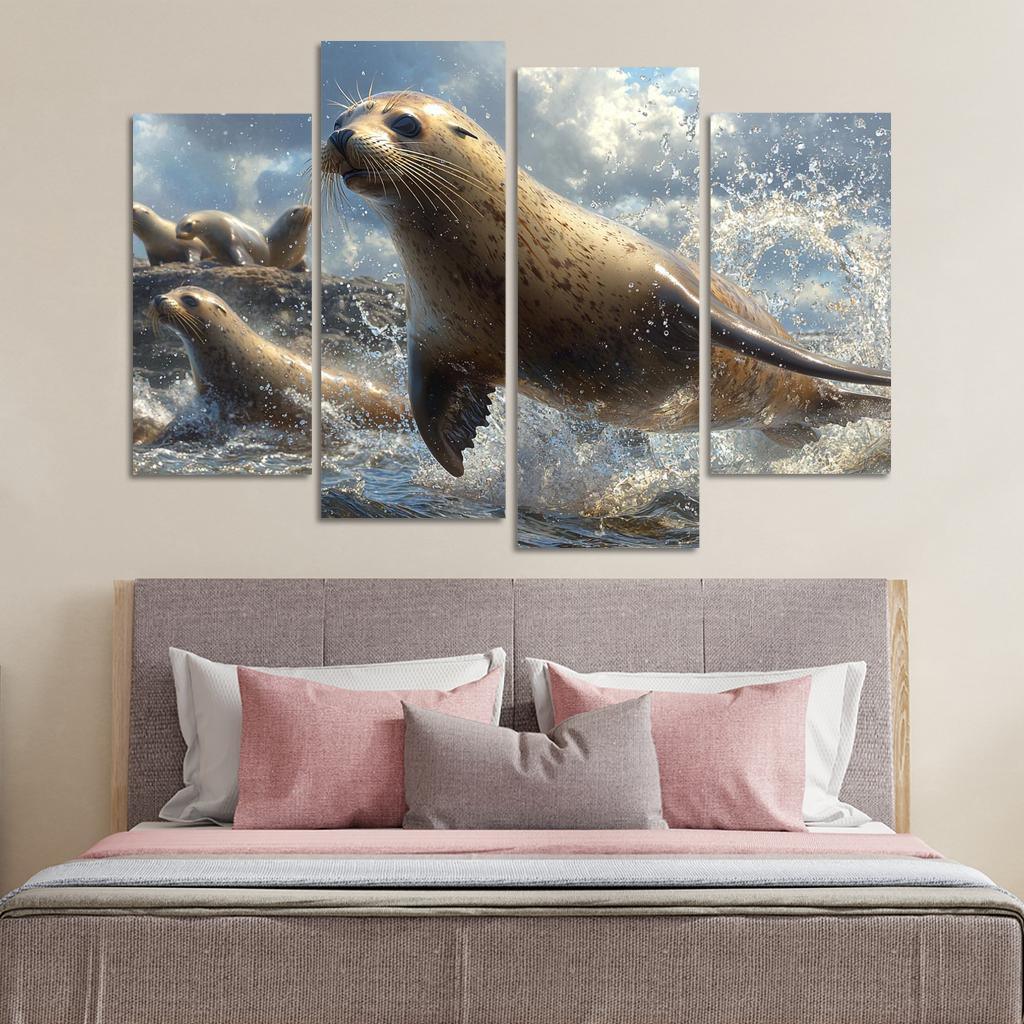 The Playful Sea Lion Acrobat Of The Sea Art Trends