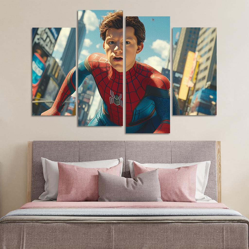 Tom Holland The Web-slinger With Heart Framed Paintings