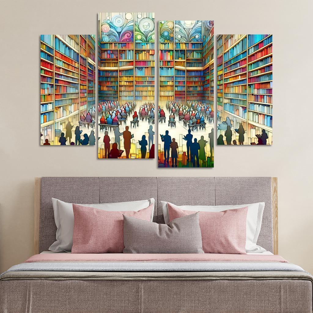 Words Unseen The Impact Of Literacy And Education Multi-panel Paintings