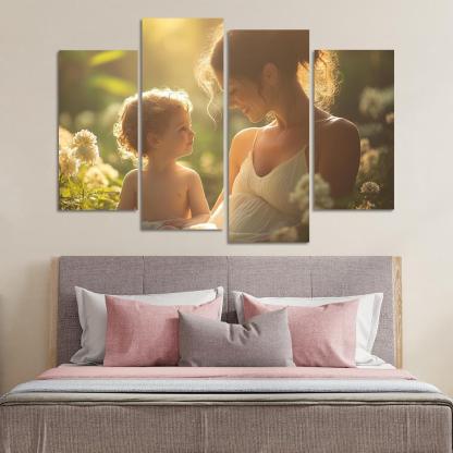 A Heartfelt Connection The Unspoken Bond Of Love Canvas Paintings Frame