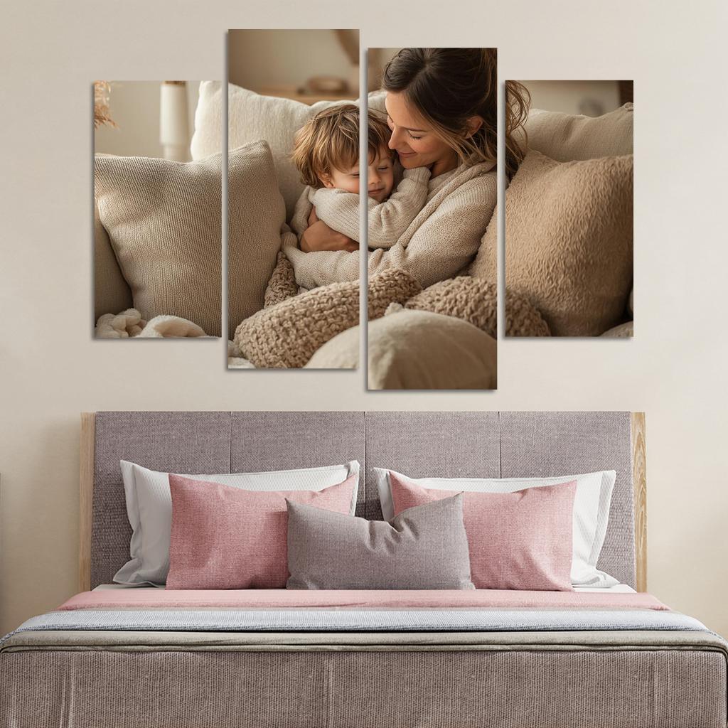 Cocoon Of Comfort A Mothers Safe Haven Custom Paintings Frame
