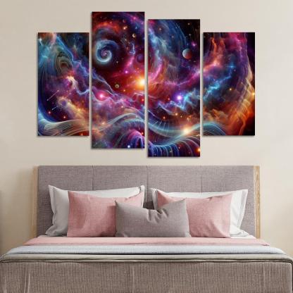 Celestial Interplay Of Frequencies Premium Artwork Frames