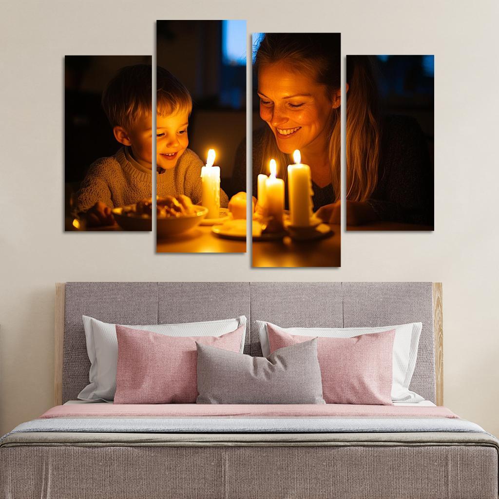 Candlelight Moments Illuminating Love Custom Paintings Frame