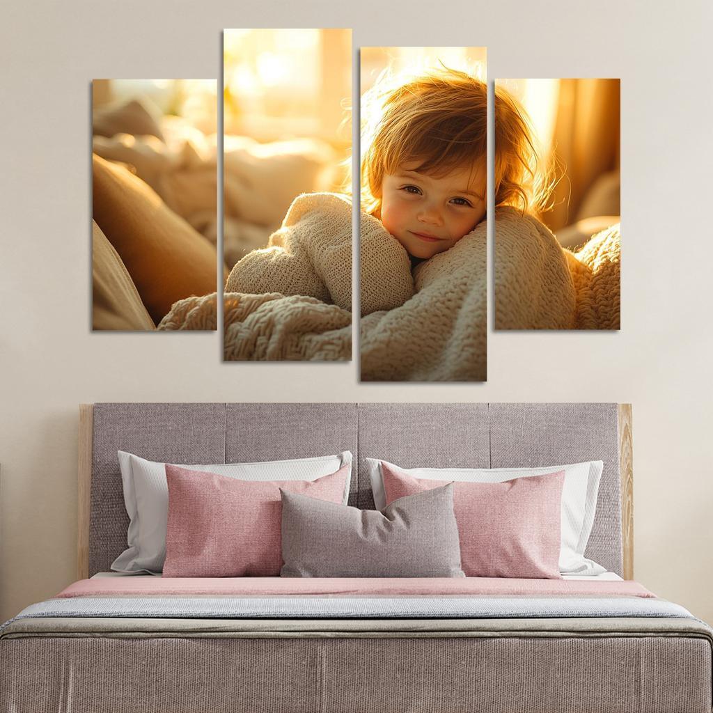 Whispers Of The Heart A Mothers Embrace Custom Paintings Frame