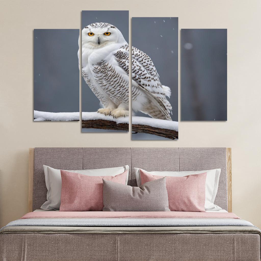 The Elusive Snowy Owl A Winter Wonder Custom Paintings Frame