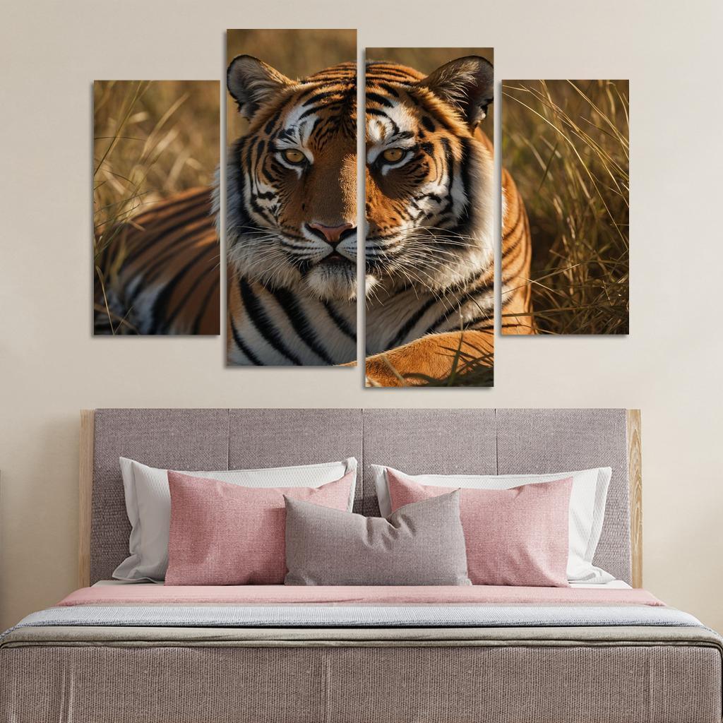 The Magnificent Bengal Tiger Icon Of The Indian Wilderness Modern Paintings Frame