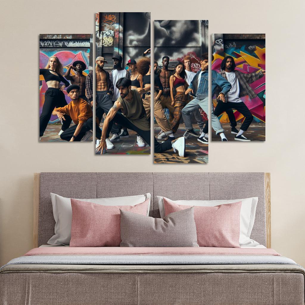Hip Hop The Voice Of The Streets Modern Paintings Frame