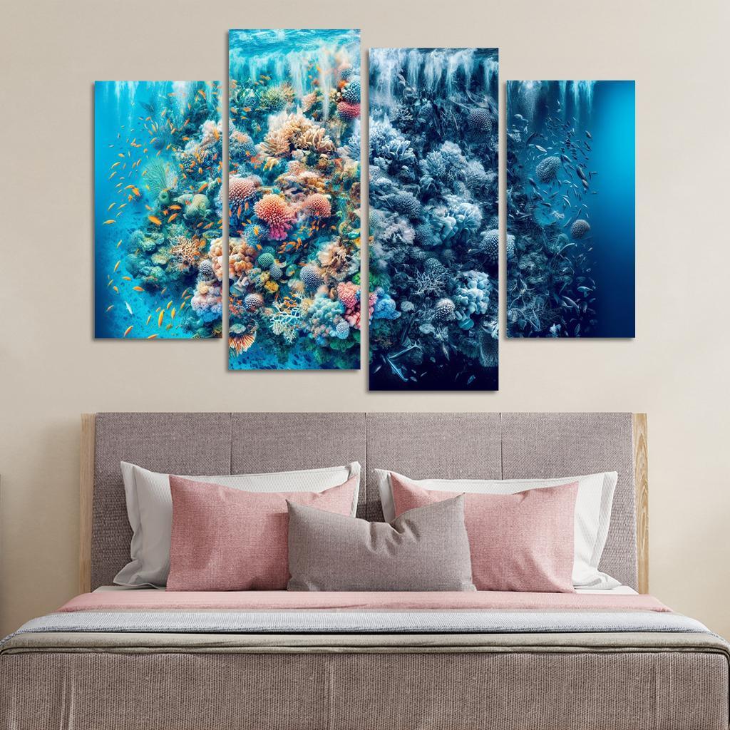 Ocean's Cry A Call To Protect Marine Life Custom Paintings Frame