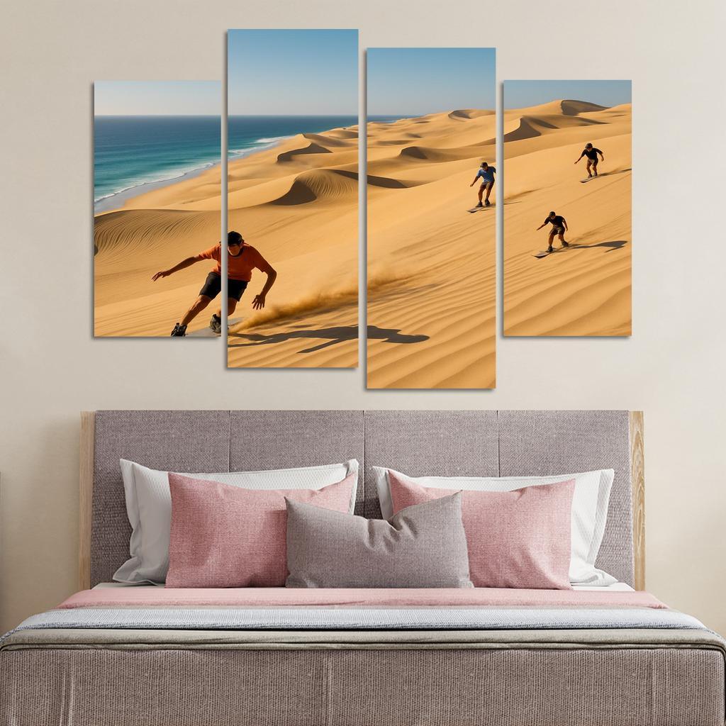 Whispering Dunes Coastal Adventure Custom Paintings Frame