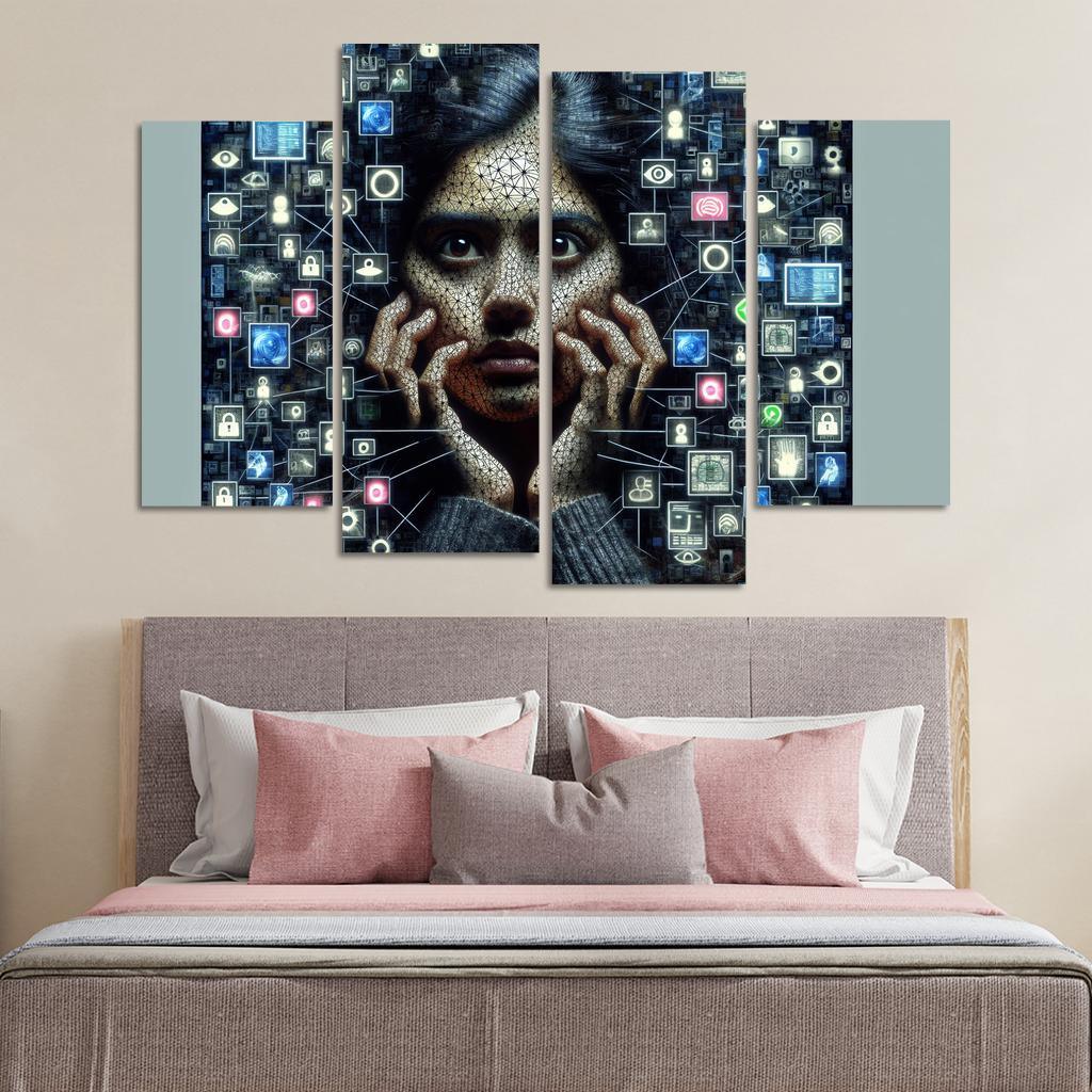 Digital Shadows Privacy In The Modern World Custom Paintings Frame