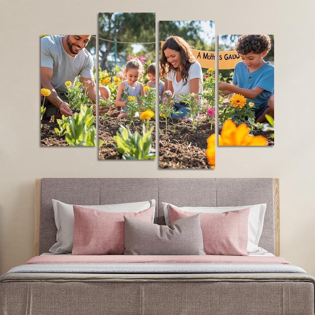 A Mothers Garden Blossoming Love Modern Paintings Frame