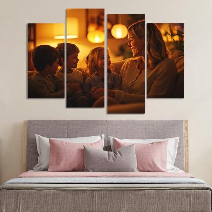 A Mothers Heart The Foundation Of Family Canvas Paintings Frame