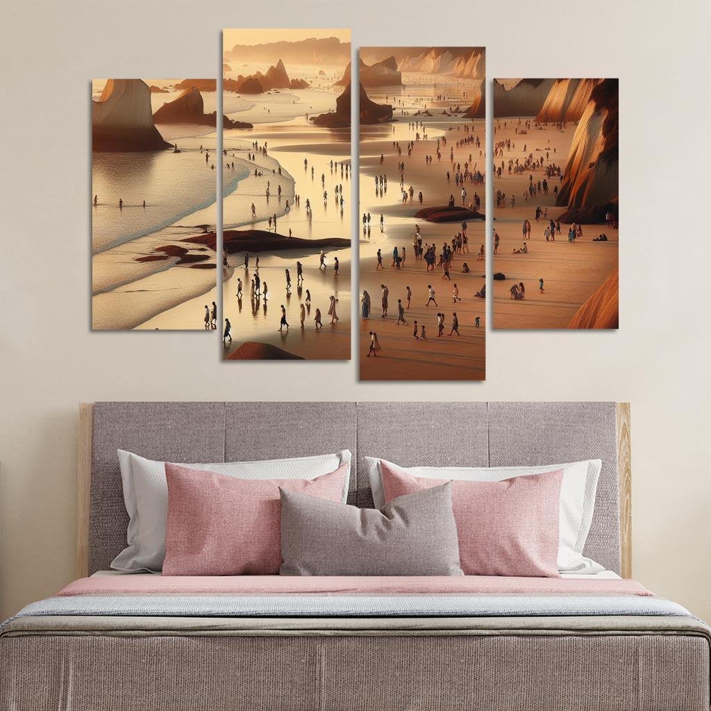 Wanderlust Beach Path Of Discovery Multi-panel Paintings