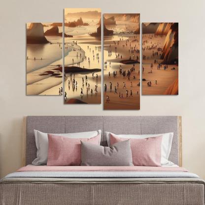 Wanderlust Beach Path Of Discovery Multi-panel Paintings