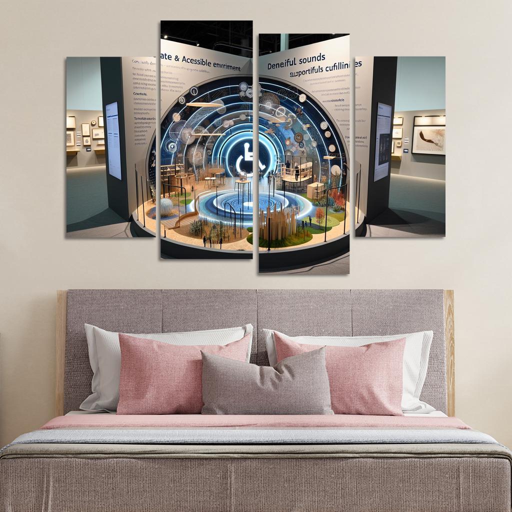 Breaking Barriers Advocacy For Accessibility And Inclusion Multi-panel Paintings