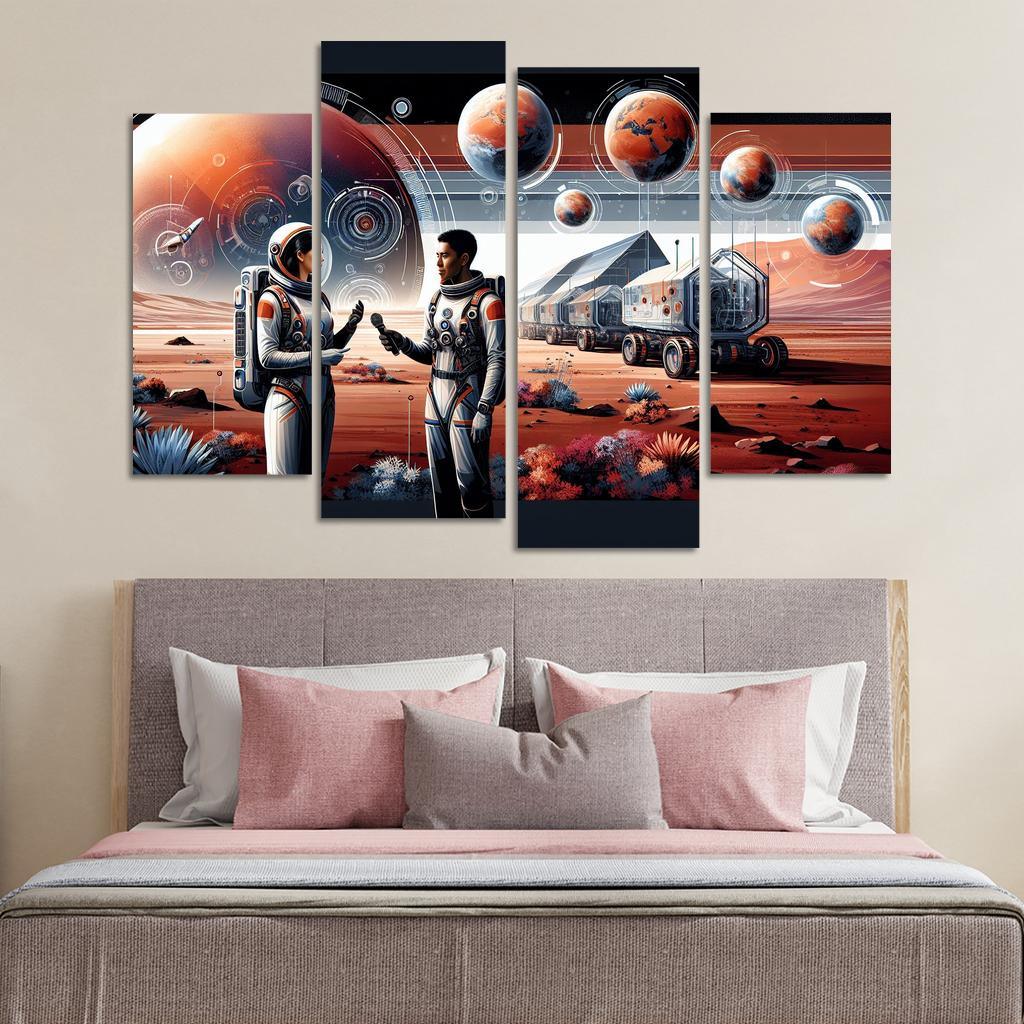 The Thrilling Future Of Human Space Travel Abstract Paintings Frame