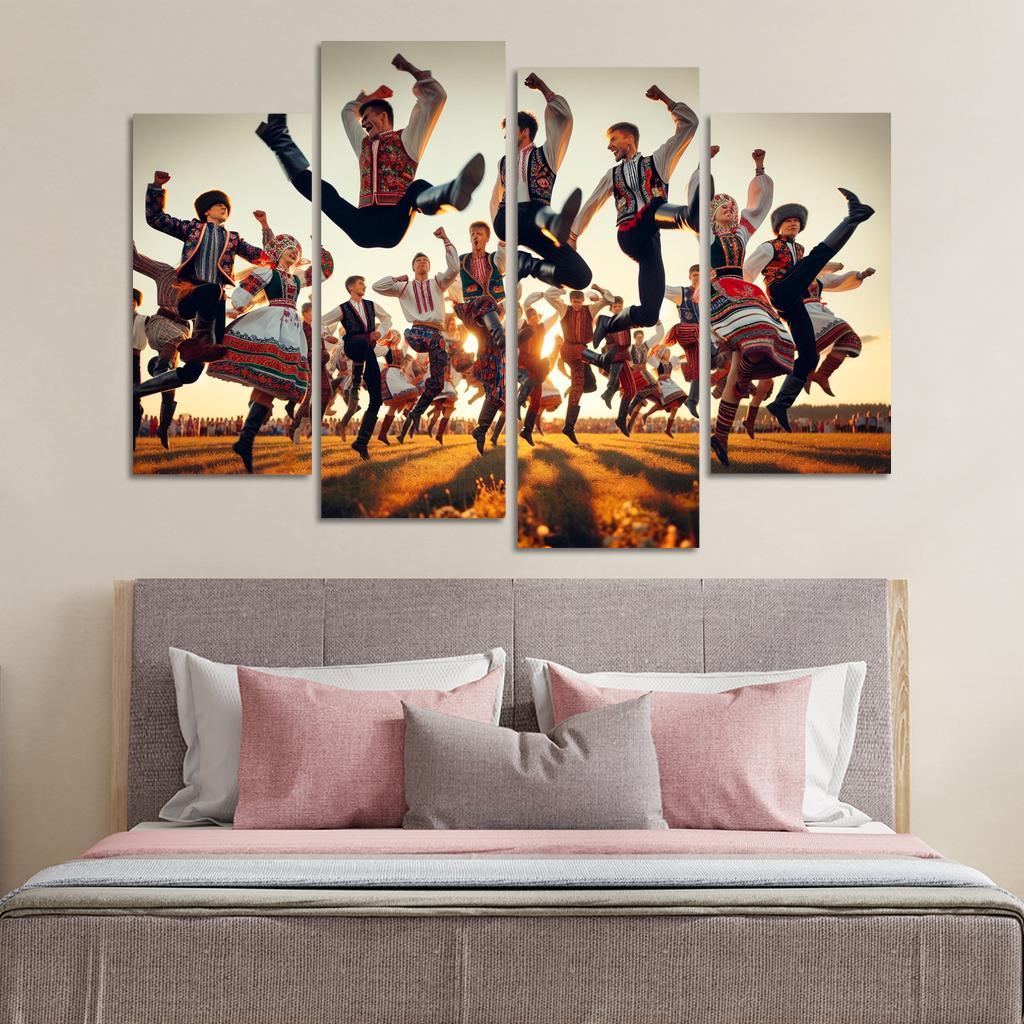 Cossack Dance The Spirit Of The Ukraine Modern Paintings Frame