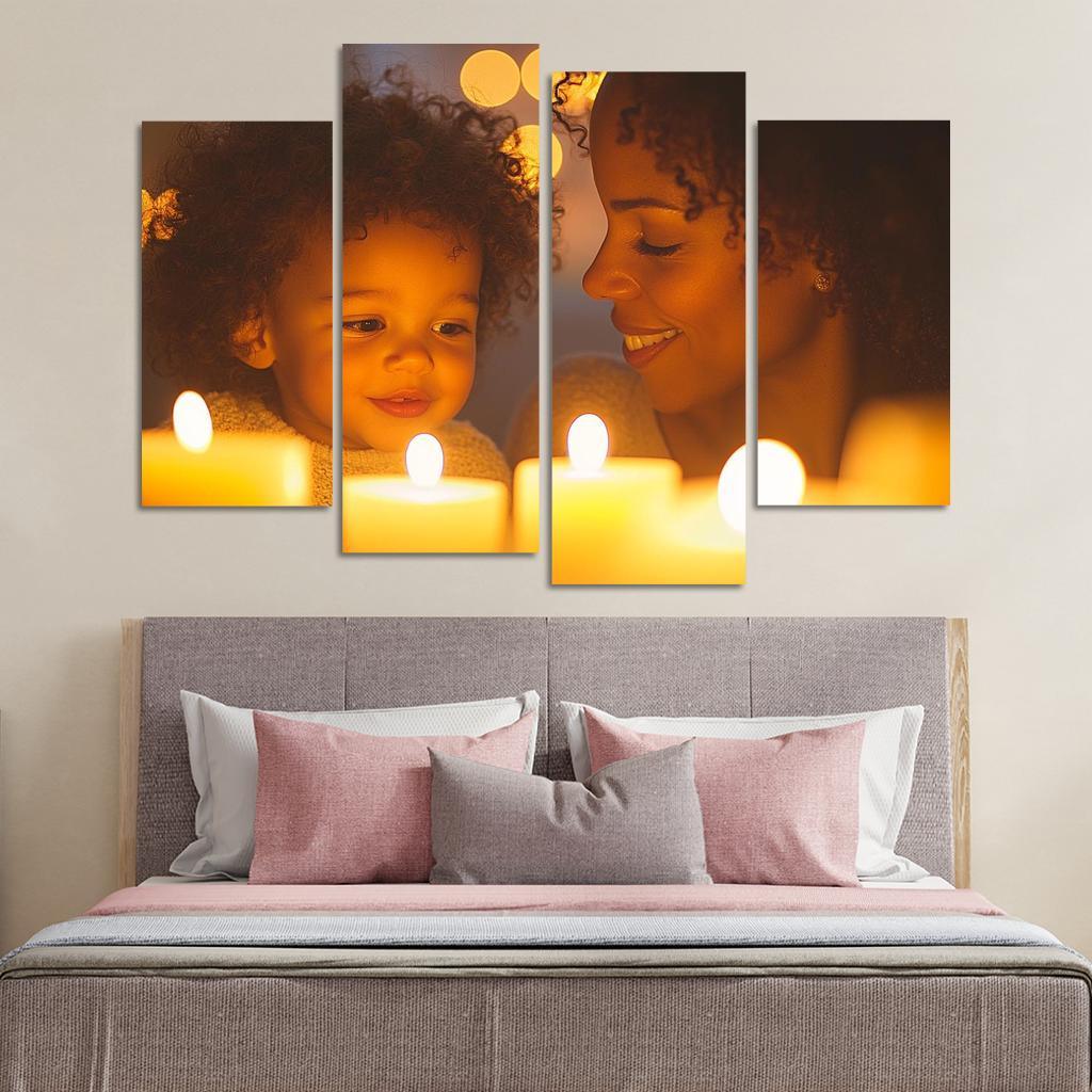 The Light Of Love A Mothers Guiding Flame Custom Paintings Frame
