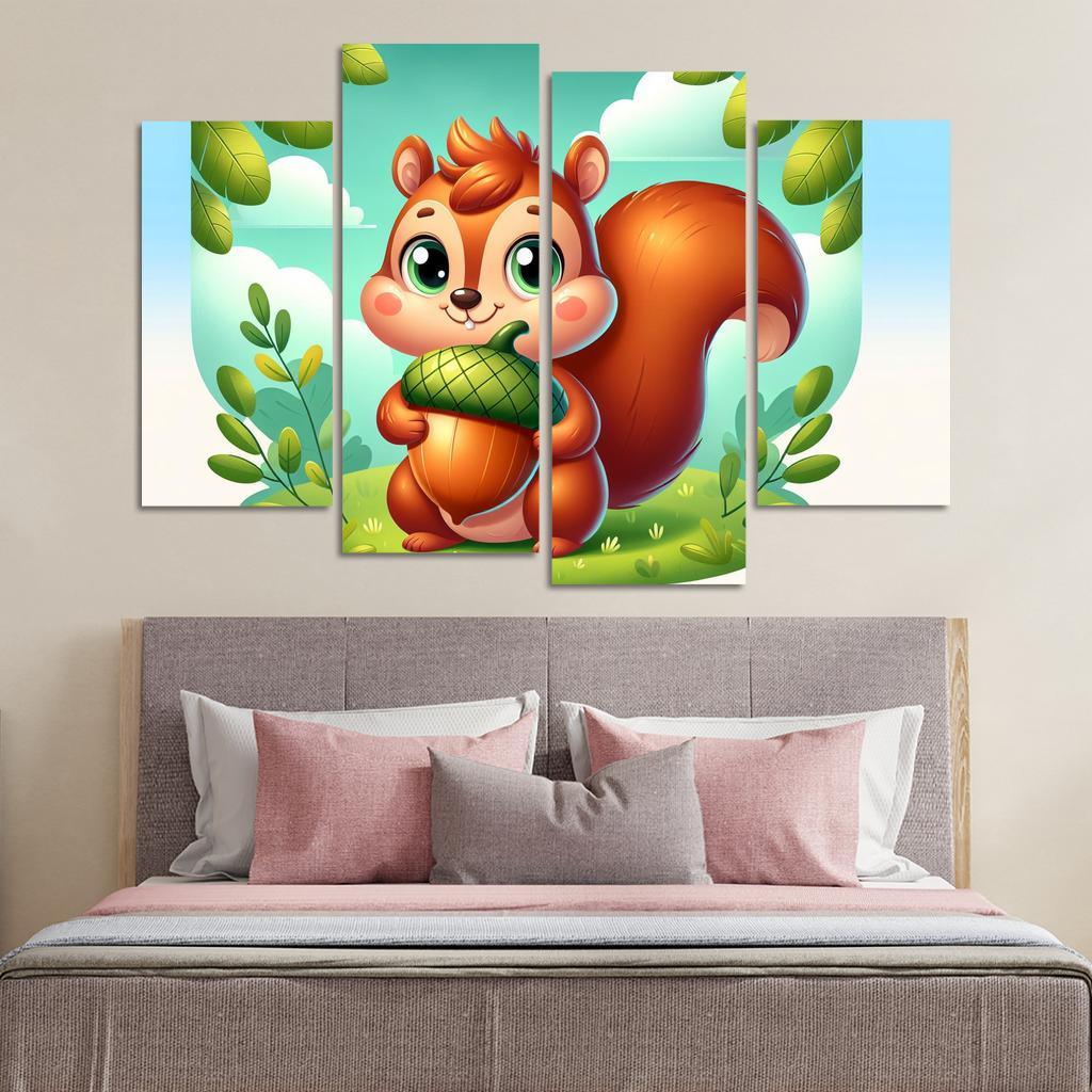 Sneaky Squirrel Modern Paintings Frame