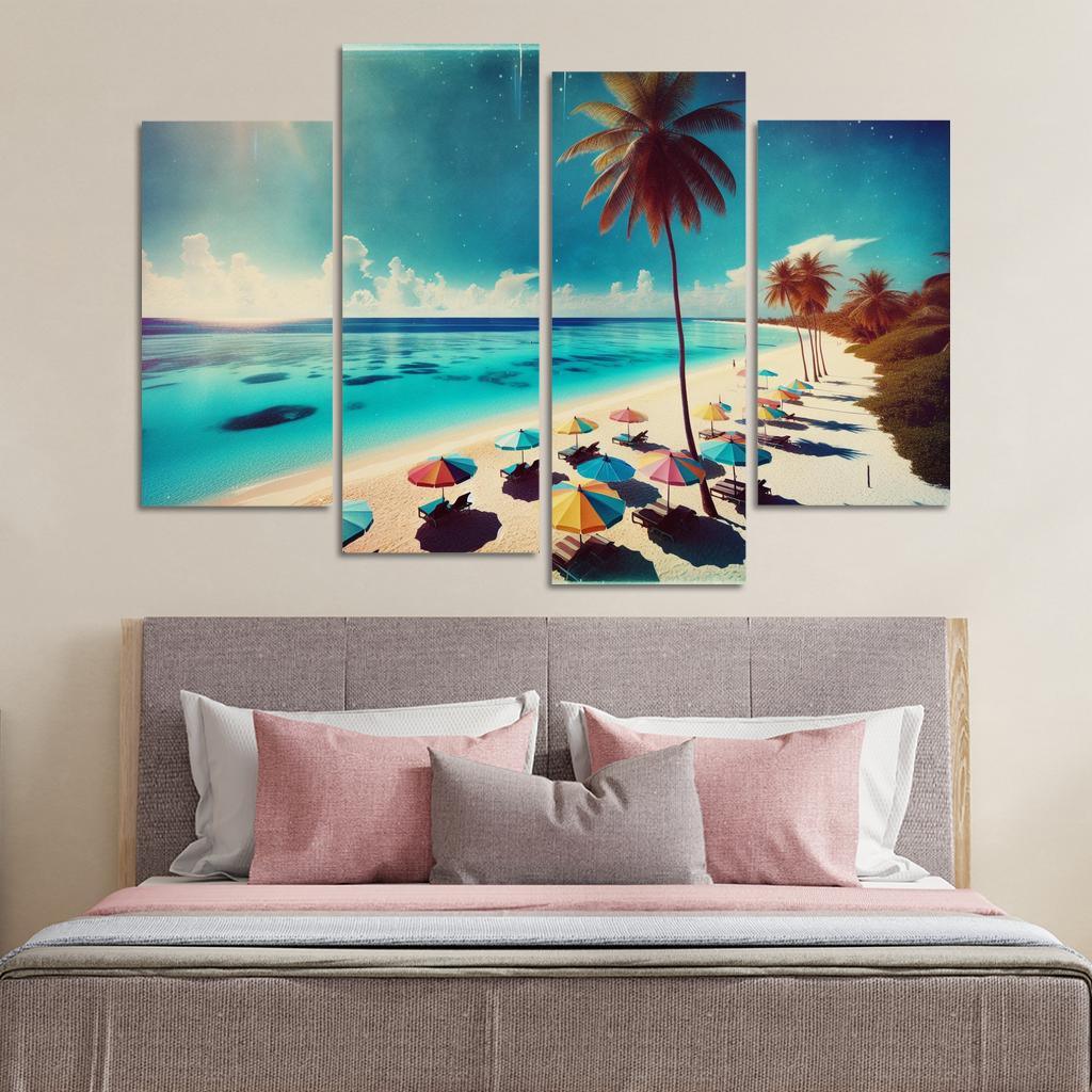 Azure Haven Relaxing Coastal Paradise Premium Artwork Frames