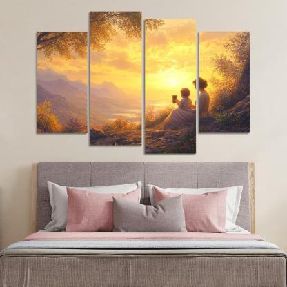 Sunrise Moments The Dawn Of Love Custom Paintings Frame