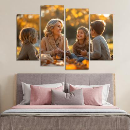 Heartstrings Of Memories A Mothers Gift Of Love Canvas Paintings Frame